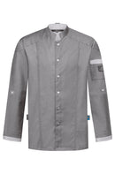 GREIFF H-Kochjacke "Style 55721", Regular Fit, denimlook Anthrazit+ Marine und grau